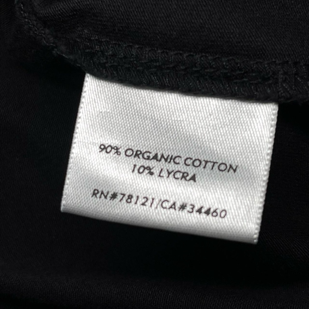 Eileen Fisher Organic Cotton Jersey Knit Black Zip-up Jacket Size L Lightweight - Picture 6 of 6
